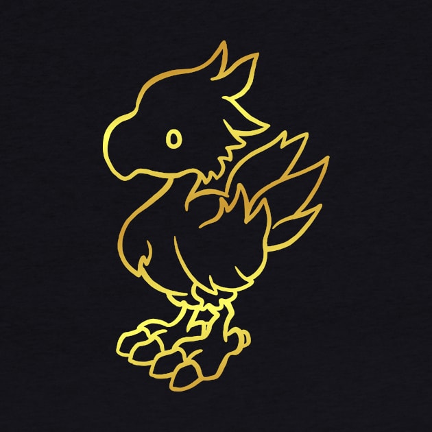 gold chocobo by zildiankarya